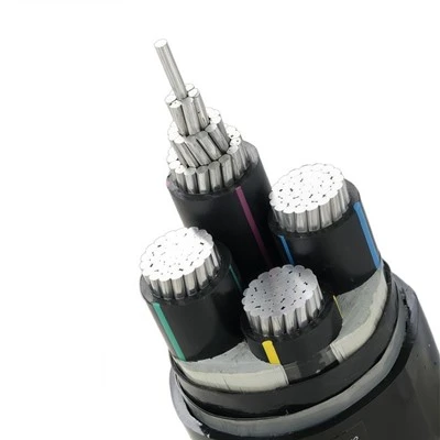 YJLHV22 4 Çekirdek 240mm² Alüminyum Çekirdek XLPE Çelik Bant Zırhlı PVC Kılıf Power Industrial